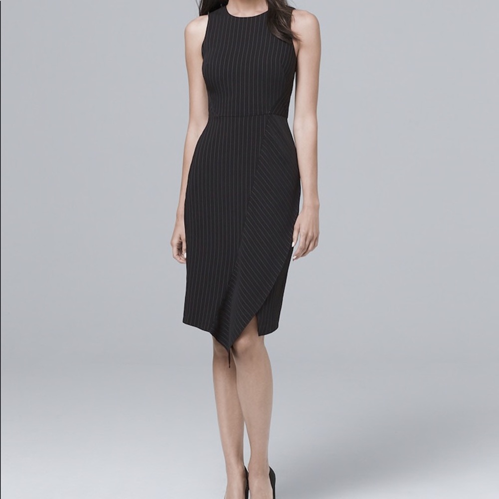 White House Black Market Pinstripe Sheath Dress